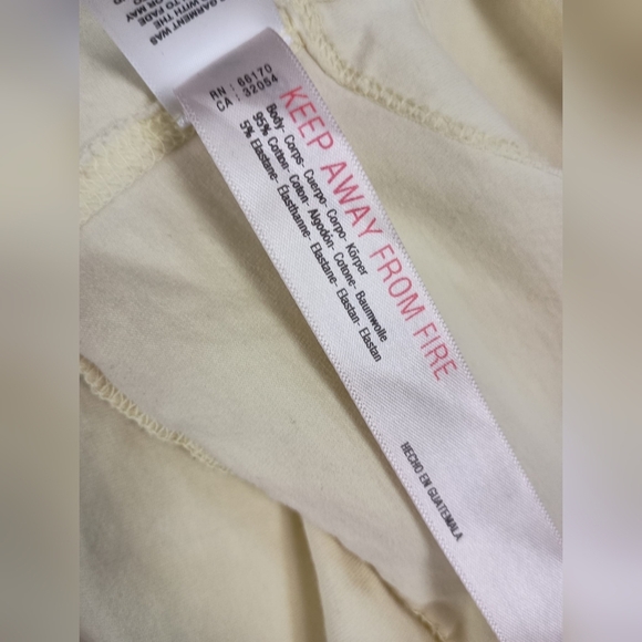 Free People Movement Active Crop Top in Pale Yellow Size Medium - Picture 5 of 8